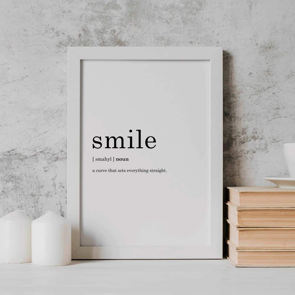 Dekoratif İkili Home-Smile Beyaz Çerçeveli Tablo