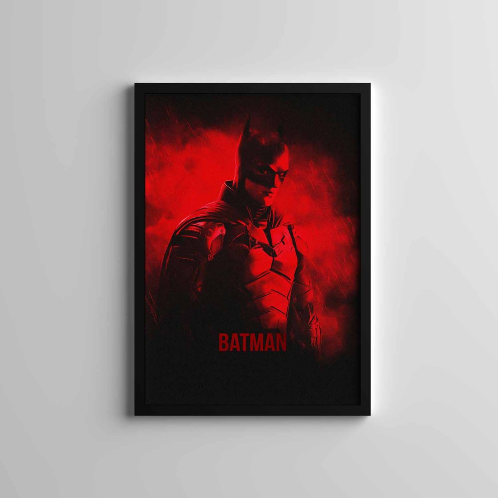 Dekoratif Batman Siyah Çerçeveli Tablo