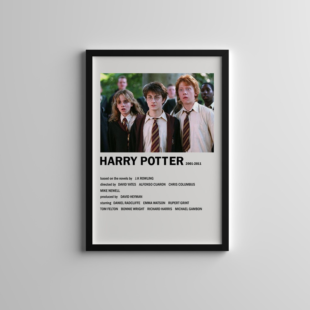 Dekoratif Harry Potter Siyah Çerçeveli Tablo