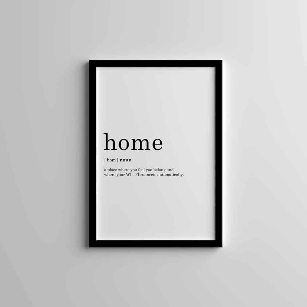 Dekoratif İkili Home-Smile Siyah Çerçeveli Tablo