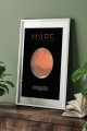 Dekoratif Mars Beyaz Çerçeveli Tablo