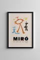Dekoratif Joan Miro Siyah Çerçeveli Tablo