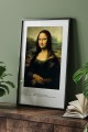 Dekoratif Mona Lisa Siyah Çerçeveli Tablo