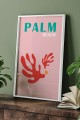 Dekoratif Palm Beyaz Çerçeveli Tablo
