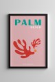 Dekoratif Palm Siyah Çerçeveli Tablo