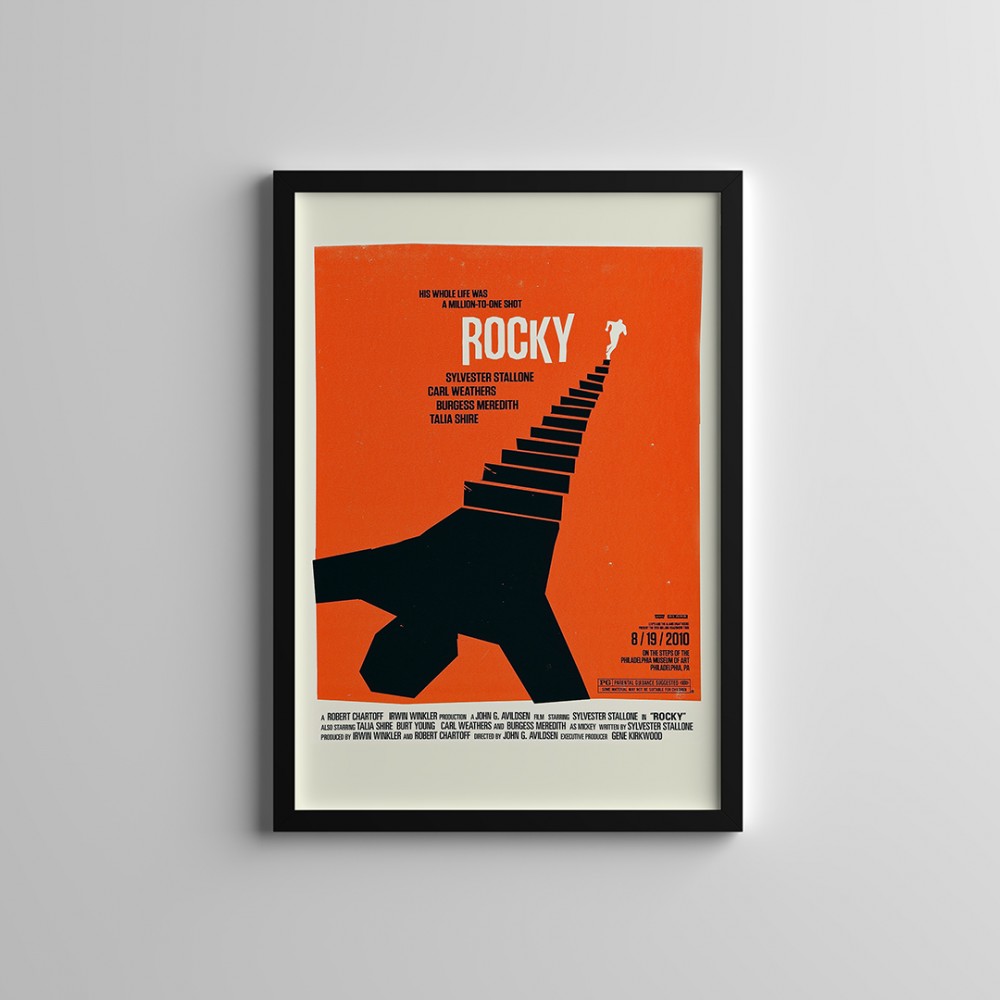 Dekoratif Rocky Siyah Çerçeveli Tablo