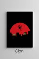 Dekoratif Spider Man Siyah Çerçeveli Tablo