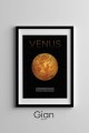 Dekoratif Venüs Siyah Çerçeveli Tablo